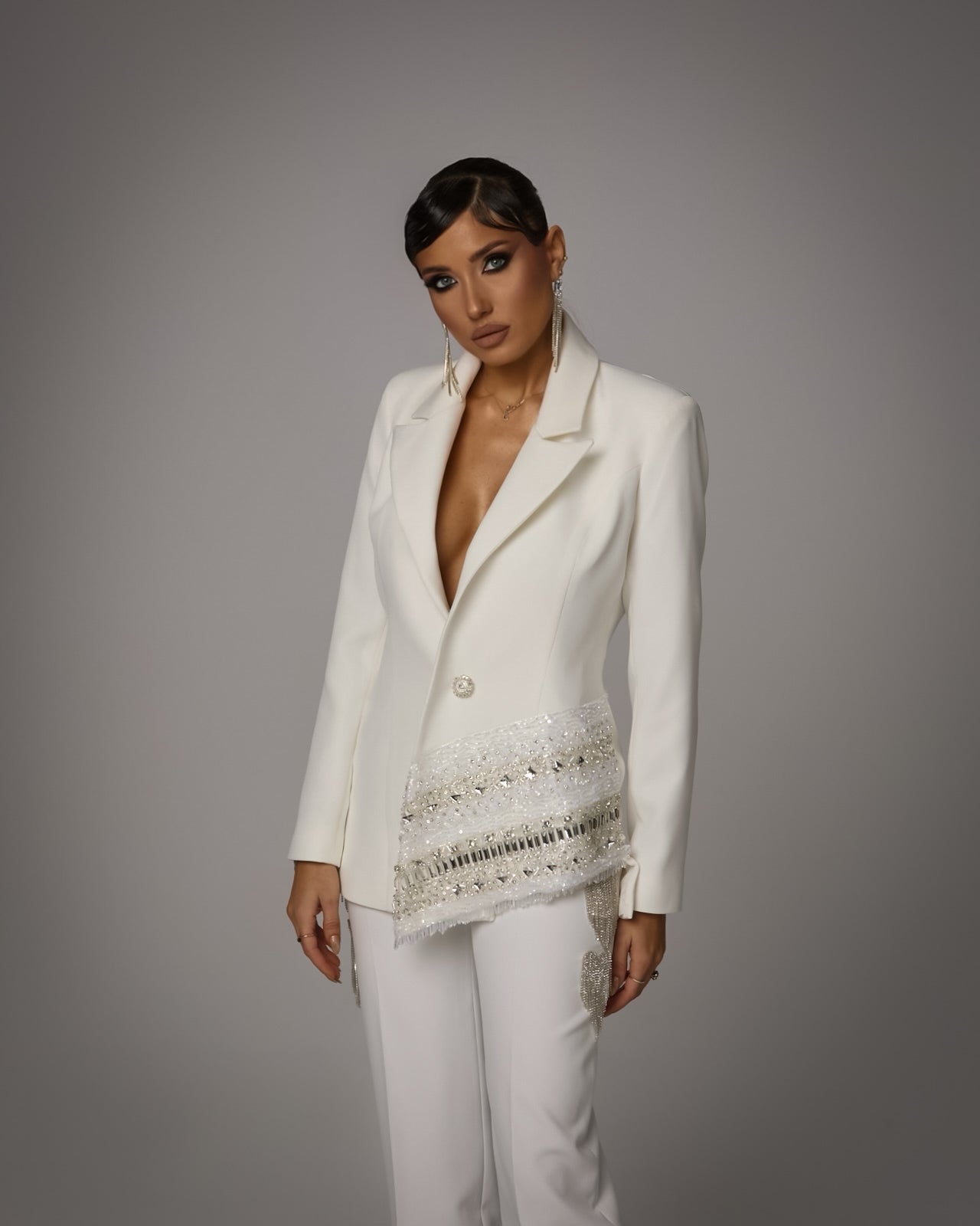 Costum din Doua Piese cu Cristale, Celestial