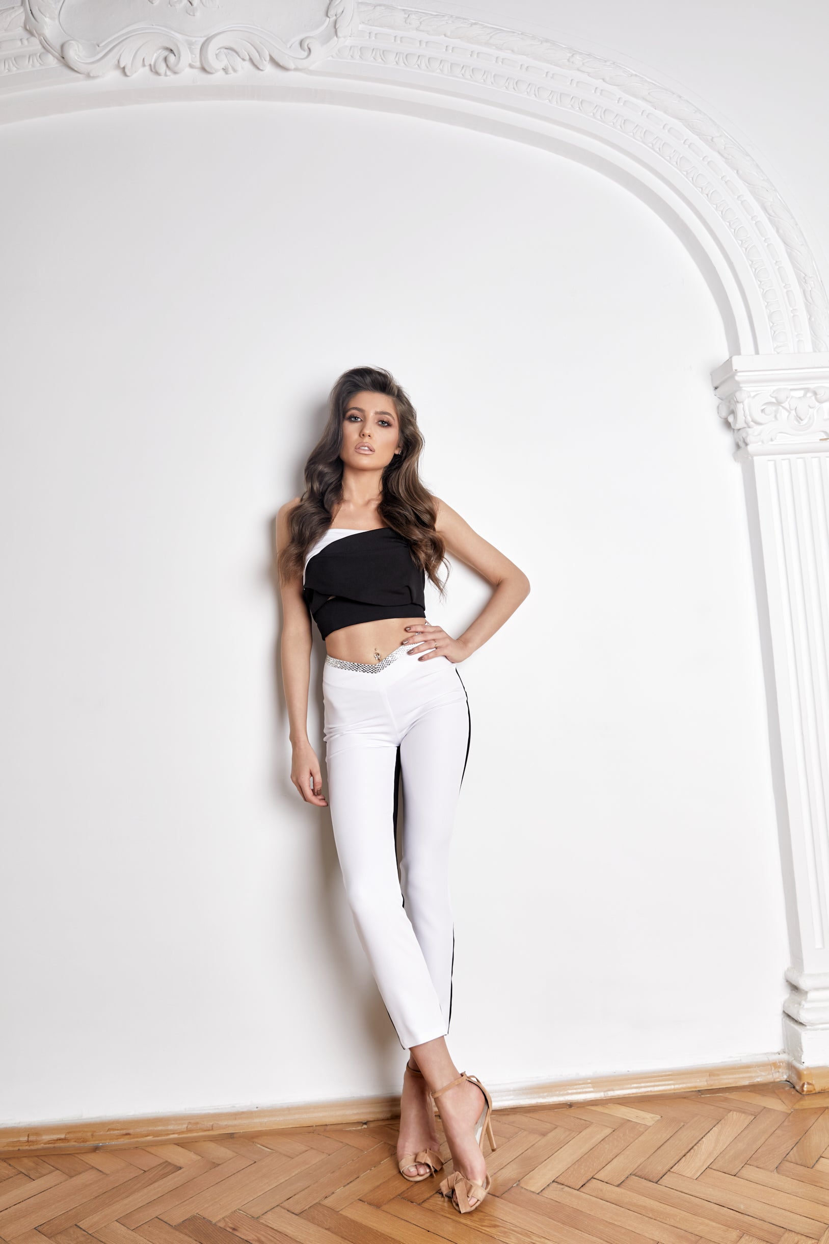Set cu Bustiera si Pantaloni Slim, Sophia Elegance